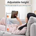 Foldable Tablet Stand Phone Holder for Bed Multifunctional Rack Height Adjustable Phone Tablet Bracket for iPhone iPad
