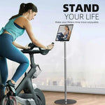 Tablet Floor Stand Height Adjustable Tablet Holder for iPad/for iPad Pro/for iPhone/for Samsung/for 4.7-12.9'' Devices