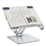 Metal Tablet Stand for Desk Adjustable Tablet Holder 360 Degreee Rotatable Laptop Mount for Office Room Reading Stand