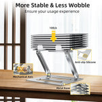 Metal Laptop Stand for Macbook Tablet Portable Notebook Stand Height Adjustable Cooling Holder for 10-17 inch Computer - NeoFrame