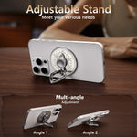 Magnetic Phone Ring Holder 360 °Rotatable Adjustable Finger Ring Holder Magic Array Fingertip Gyro Universal for iPhone - NeoFrame