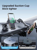 15W Car Phone Holder Wireless Charger Car Charger Stable Rotatable Air Vent Dashboard Phone Holder Car Charger Support