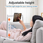 Bed Sofa Phone Holder Foldable Tablet Pad Stand Desktop Angle Height Adjustable Bracket Lazy Bracket Phone Clip Holder