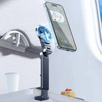 Aluminium Alloy Portable Strong Magnetic Phone Stand for Travel Magsafe Phone Holder 720° Rotatable Tablet Clip Holder