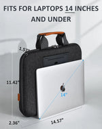 2 in 1 Laptop Case Bag for 13.3-16.2'' Notebook Case Tablet Laptop Bag Shockproof Travel Business Computer Briefcase - NeoFrame