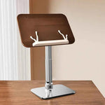 Wood Reading Stand 23-31cm Height Adjustable Tablet Stand Holder Desktop iPad Stand 180° Angle Adjustable Book Bracket