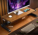 Portable Solid Wood Macbook Stand Laptop Booster Holder for Desk Vertical Height Adjustable Notebook Projector Bracket - NeoFrame