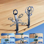 Aluminium Alloy Portable Strong Magnetic Phone Stand for Travel Magsafe Phone Holder 720° Rotatable Tablet Clip Holder