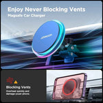 Colorful Magnetic Car Phone Holder Wireless Charger For iPhone Fast Charging Car Charger Holder