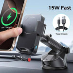 15W Car Phone Holder Wireless Charger Car Charger Stable Rotatable Air Vent Dashboard Phone Holder Car Charger Support
