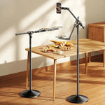 Multifunctional Metal Phone Floor Stand Height Adjustable Stand for Live Broadcast Bracket Lazy Stand Phone Holder - NeoFrame