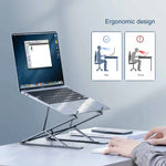 Laptop Stand For Macbook Air Pro Dell Adjustable Tablet Notebook Stand Cooling Pad Base Foldable Laptop Holder