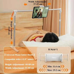 Foldable Tablet Stand Phone Holder for Bed Multifunctional Rack Height Adjustable Phone Tablet Bracket for iPhone iPad