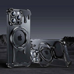 Magsafe Phone Case for iPhone 360° Rotatable Ring Stand Holder Drop-Proof Bumper Protective Cover
