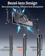 Magnetic Slim Phone Case for Samsung Galaxy S23/S24 Ultra Baze-less Phone Protective Cover Magsafe Finger Ring Holder