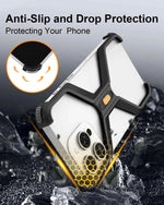 Metal Frameless Phone Case for iPhone X-Shape Aluminum Alloy Slim Shockproof Bumper Protective Cover