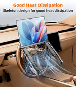 Metal Car Steering Wheel Laptop Stand Portable Foldable 5-Level Adjustable Laptop Bracket Tablet Holder Car Accessories