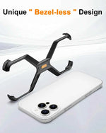 Metal Frameless Phone Case for iPhone X-Shape Aluminum Alloy Slim Shockproof Bumper Protective Cover