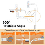 Gooseneck Tablet Stand Holder Phone Holder Stand with Adjustable Flexible Long Arm for Bed Lazy Bracket 4.7-13