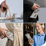 Frameless Phone Case for Samsung Galaxy S25 Ultra Magnetic Wireless Charging Phone Back Cover Shockproof Bumper Ring