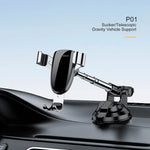 Car Phone Holder Stand Car Dashboard Gravity Support Mount Suction Phone Stand for iPhone Samsung Huawei Xiaomi Redmi - NeoFrame