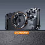 Magsafe Phone Case for iPhone 360° Rotatable Ring Stand Holder Drop-Proof Bumper Protective Cover
