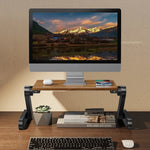 Portable Solid Wood Macbook Stand Laptop Booster Holder for Desk Vertical Height Adjustable Notebook Projector Bracket - NeoFrame