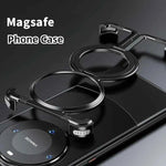 Aluminum Alloy Shell for Huawei Mate 60 Pro+ Phone Case Metal Borderless Shockproof Protective Cover Magnetic Holder