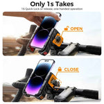 Bike Phone Holder Universal One-hand Operation Bicycle Motorcycle Phone Holder For 4.7 - 7