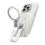 Phone Case for iPhone Dropproof Phone Cover w/ 360° Rotate Magsafe Ring Stand Bumper Silicone Lanyard