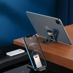 Metal Cell Phone Holder Portable Mobile Phone Holder For iPhone 15 16 Pro Max Xiaomi Tablet Adjustable Desktop Stand - NeoFrame