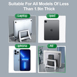 ABS Vertical Laptop Stand Holder for MacBook Air Pro /Tablet/HP/Dell Pad Gravity Notebook Computer Stand Storage Holder - NeoFrame
