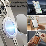 Magsafe Phone Case for iPhone Frameless Slim Phone Cover Wireless Charging Magnetic Bumper Kickstand