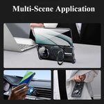 For Huawei Mate X2/X3/X5/X6 Phone Case with 360°Rotate Ring Stand Magsafe Metal Frameless Case Bumper Protective Cover
