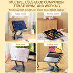 Vertical Laptop Stand Adjustable Reading Book Stand Holder Foldable Notebook Stand Laptop Support MacBook Tablet Mount - NeoFrame