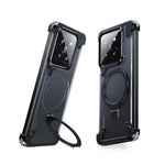 Magnetic Frameless Phone Case Magsafe Bumper with Stand Phone Cover for Xiaomi 13, 13 Pro New Upgrade Phone Cover