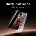 Anti-spy Glass For iPhone Private Screen Protector Quick Install Tempered Glass - NeoFrame