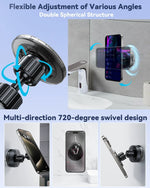 Magnetic Suction Cup Shower Phone Holder Mirror Phone Mount for Bathroom Stick On Wall Magsafe Phone Stand for iPhone - NeoFrame