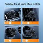 2 in 1 Magnetic & Gravity Phone Holder for Car Air Vent Alloy Car Phone Stand Universal Holder for 4.7-7 Inch Devices - NeoFrame