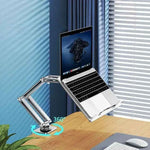 360°Rotatable Laptop Stand Clamp Tablet Hightening Support Holder Book Bracket Height Adjustable Desktop Bed Lazy Stand
