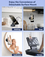 Magnetic Suction Cup Shower Phone Holder Mirror Phone Mount for Bathroom Stick On Wall Magsafe Phone Stand for iPhone - NeoFrame