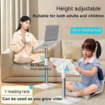 Floor Reading Stand 43-78cm Height Adjustable Tablet Stand Book Shelf Liftable Reading Table Foldable Pad Laptop Holder - NeoFrame