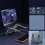 Aluminum Laptop Stand for Desk 150° Angle Adjustable Computer Heighten Stand Riser Heat Dissipation Notebook Booster - NeoFrame