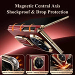 Genuine Leather Phone Case for Huawei Mate XT Ultimate Case with Stand 360° Rotation Full Cover Shockproof XT Phone Case