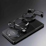 Aluminum Alloy Shell for Huawei Mate 60 Pro+ Phone Case Metal Borderless Shockproof Protective Cover Magnetic Holder