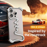 Metal Phone Case for iPhone Air Cusion Anti-Drop Bumper Bazel-Less Slim Phone Protective Cover