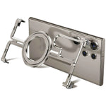 Metal Magnetic Frameless Phone Case For Samsung Galaxy S23/S23+/S23/S24 Ultra Shockproof Metal Cover Finger Ring Holder