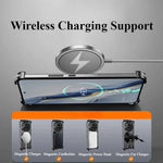 Aluminum Alloy Phone Case for Honor Magic 6/6 Pro with Stand Thin Magnetic Metal Frameless Protective Cover Shock Proof