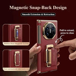 Genuine Leather Phone Case for Huawei Mate XT Ultimate Case with Stand 360° Rotation Full Cover Shockproof XT Phone Case