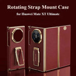 Genuine Leather Phone Case for Huawei Mate XT Ultimate Case with Stand 360° Rotation Full Cover Shockproof XT Phone Case